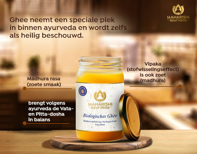 De eigenschappen van biologische ghee