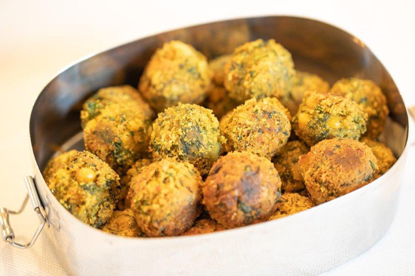 Falafel met snijbiet